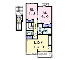 ラブリー【2階】の間取り