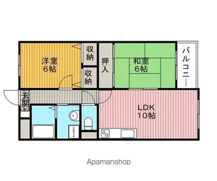 キンキマンション【2階】の間取り