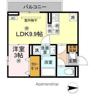 ドリーム庄町II【3階】の間取り