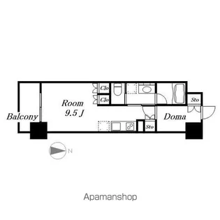 ヒヴィ・カーサ名駅西【6階】の間取り