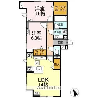 リエート【1階】の間取り
