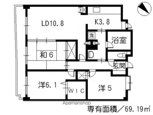 J’CITY古市駅前【11階】の間取り