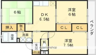 ミモザ【2201号室】の間取り
