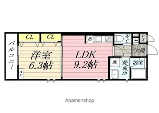 メゾン・ド・ボヌール豊岡【202号室】の間取り