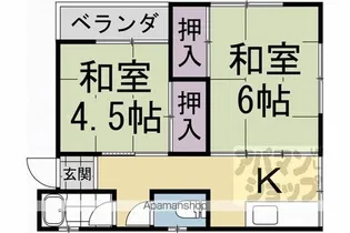 ハイツ中村【202号室】の間取り