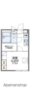レオパレスブザービーター【2階】の間取り