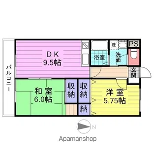クリスタルテラス【1階】の間取り