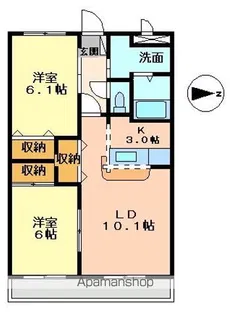クローバービル【2階】の間取り