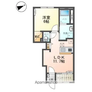 仮)取手市寺田アパート【1階】の間取り