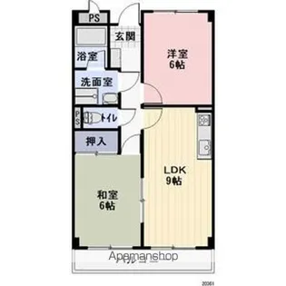 LIMPIAベルフラワー藤森【203号室】の間取り