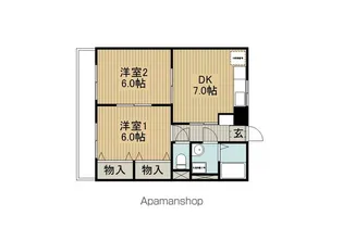 エスポワールヤマダ【201号室】の間取り