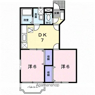 ソレアードプラーサⅤ【1階】の間取り