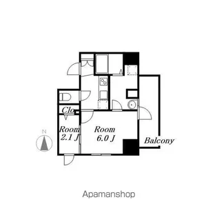 ESLEAD上前津セレーノ【1507号室】の間取り
