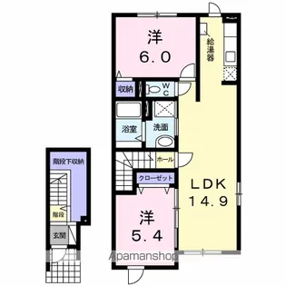 レジデンス ミソラ【2階】の間取り