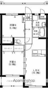 グランツキャビン【1階】の間取り