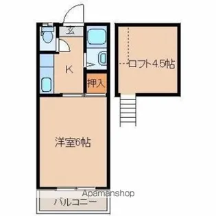 レジデンス三重野【103号室】の間取り