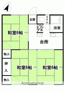 鍛冶内ハイツ【B201号室】の間取り