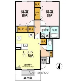 グラン・リーオ A棟【1階】の間取り