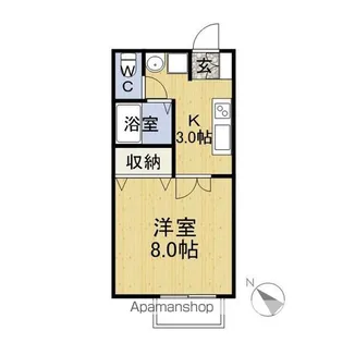 ひまわりハウス【203号室】の間取り
