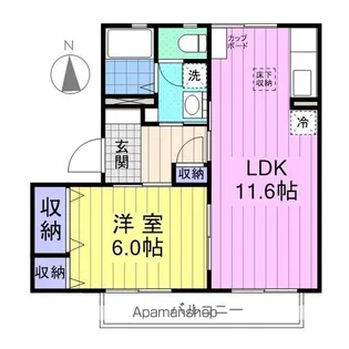 ヴィラ セラリー【1階】の間取り