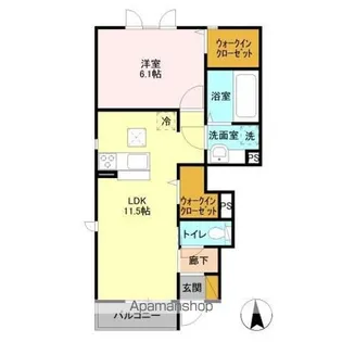 クレア Ⅱ【1階】の間取り