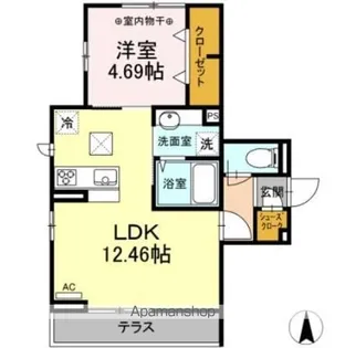 ボナール【1階】の間取り