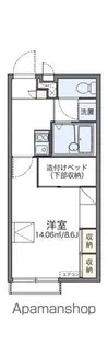 レオパレスフローラMK【2階】の間取り