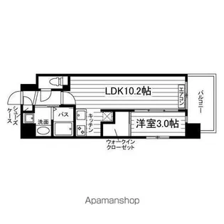 UNI TWINTOWER WISDOM【3階】の間取り