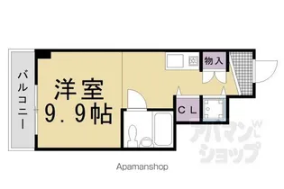 DETOMー1烏丸五条【409号室】の間取り