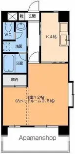 パークハイツコミセン前【11階】の間取り