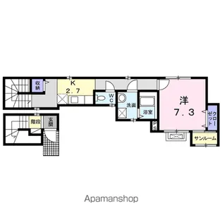 ジェルメ大喜新町【3階】の間取り