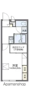 レオパレス観音堂【2階】の間取り