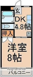 カーサ恵【2階】の間取り