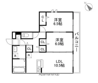 滋賀県栗東市目川【アパート】の間取り