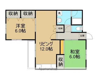 トモエビレッジⅡ【201号室】の間取り