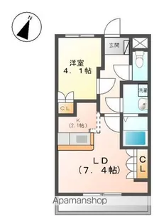 わかくさハイツ西可児【2階】の間取り
