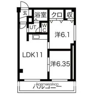 グランドマンション【201号室】の間取り
