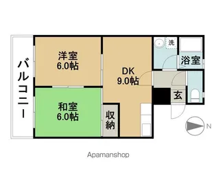 DASETAGENHAUSWALD1【202号室】の間取り