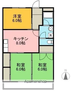 福井ハイツ【210号室】の間取り