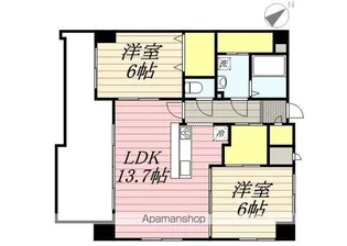 アクシオン箱崎東アクア【902号室】の間取り