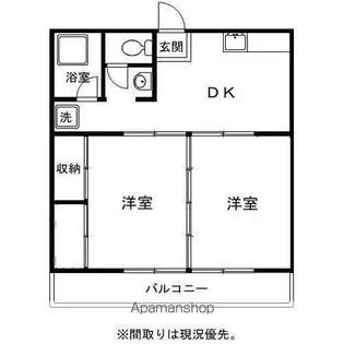 あさひハウス【1階】の間取り