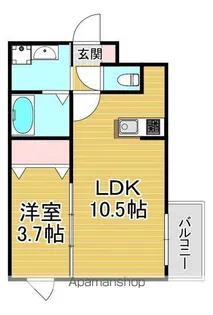 ENSTEPNO.11高宮南【1階】の間取り
