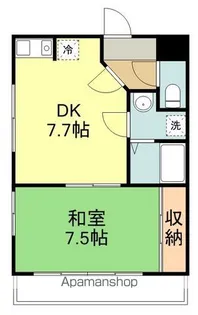 ハイツA&K【4階】の間取り