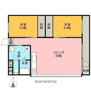 サンライフ長町【3階】の間取り