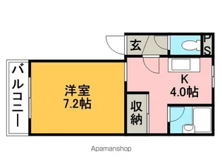 アンビシャス手稲【4階】の間取り