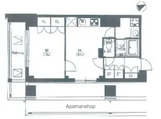 エスティメゾン中野【4階】の間取り