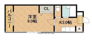 メゾンポプリ【1階】の間取り