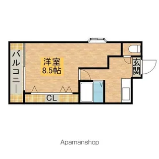 リヴィエール周船寺【302号室】の間取り