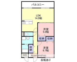 Iマンション【102号室】の間取り