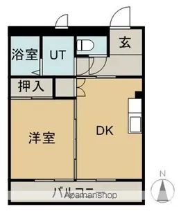 ハイツリバーサイド【1階】の間取り